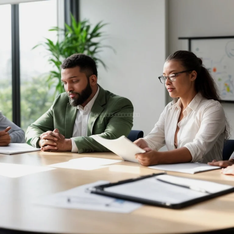 瞑想するエグゼクティブのシルエット