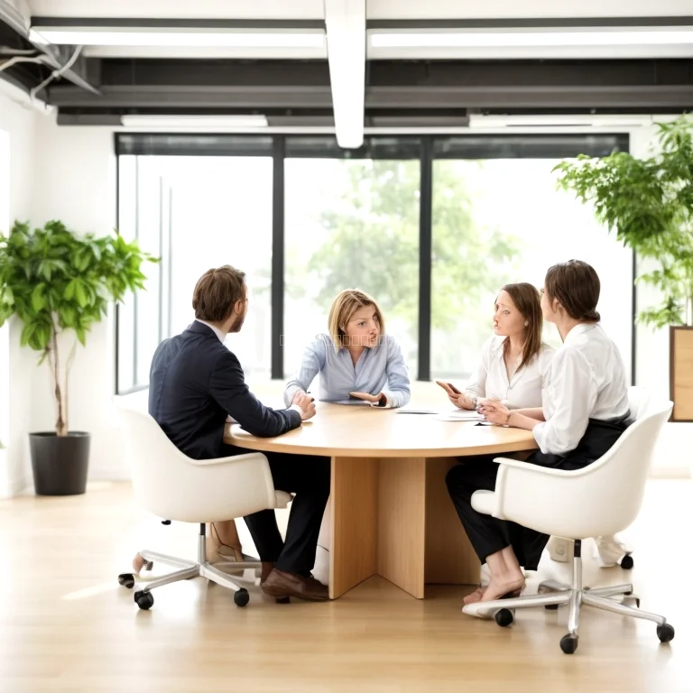 瞑想するエグゼクティブのシルエット